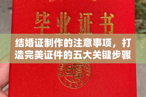 吉水结婚证制作的注意事项，打造完美证件的五大关键步骤